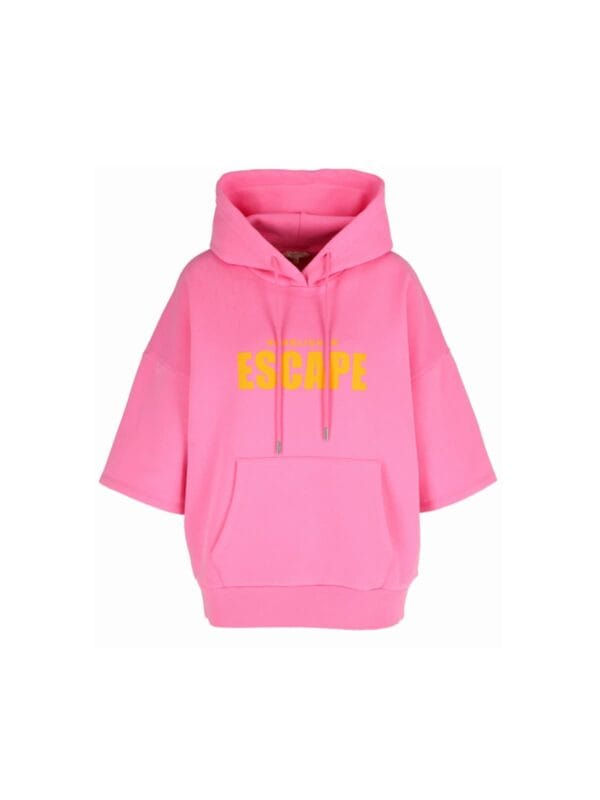 achtgrad. Dinklage Herrlicher Hoodie Kurzarm Escape pink gelb