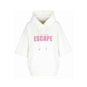 achtgrad. Dinklage Herrlicher Hoodie Kurzarm Escape weiß pink