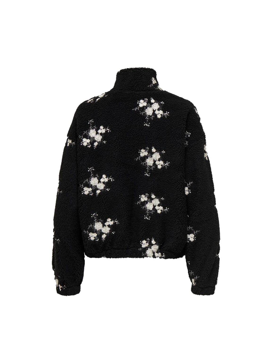 achtgrad. Dinklage Teddyjacke schwarz Blüten ONLVALENTINA