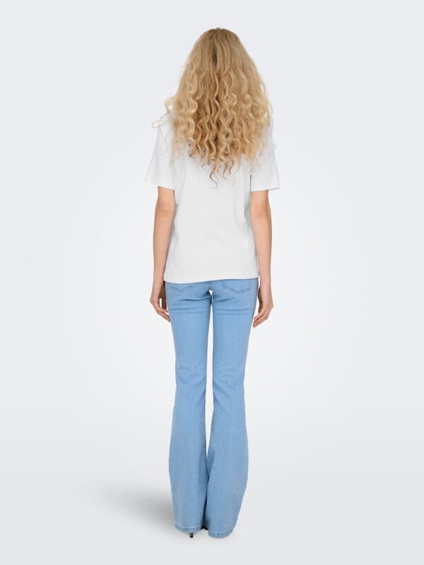achtgrad. Dinklage ONLMONJA Basic T-Shrit weiss