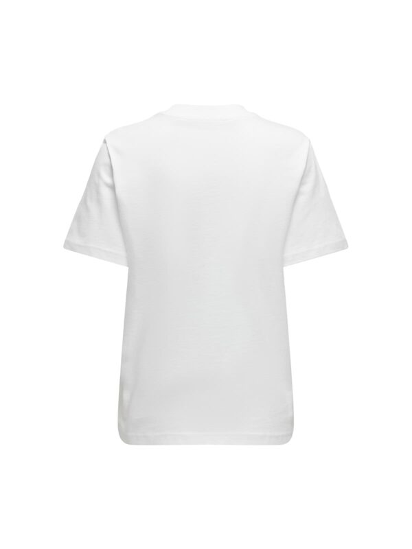 achtgrad. Dinklage ONLMONJA Basic T-Shrit weiss