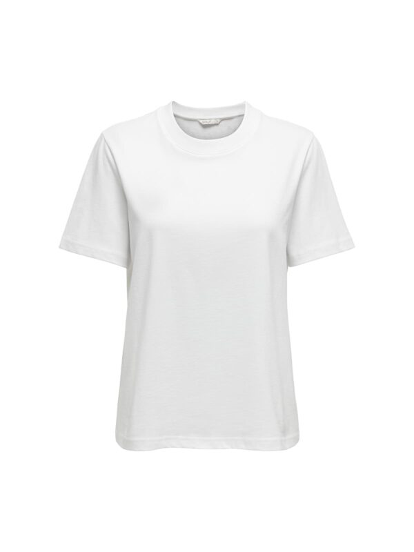 achtgrad. Dinklage ONLMONJA Basic T-Shrit weiss