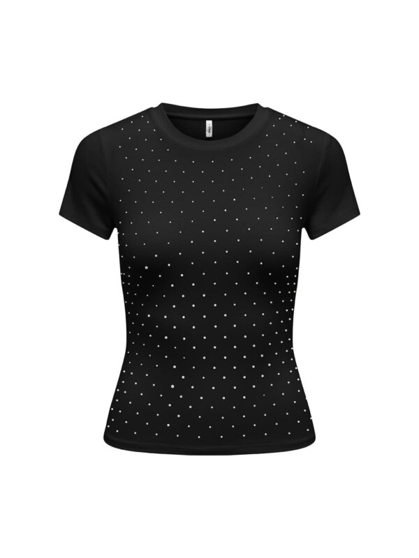 achtgrad. Dinklage ONLARNHEM Glitzer T-Shirt schwarz