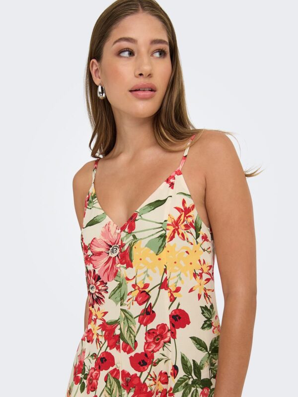 achtgrad. Dinklage ONLRILLA Kleid allover print cloud dancer