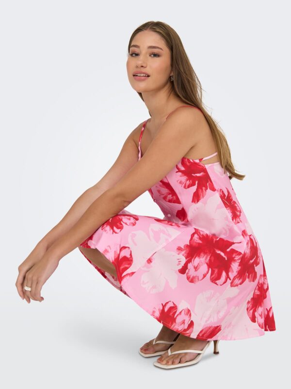 achtgrad. Dinklage ONLRILLA Kleid allover print pink prism