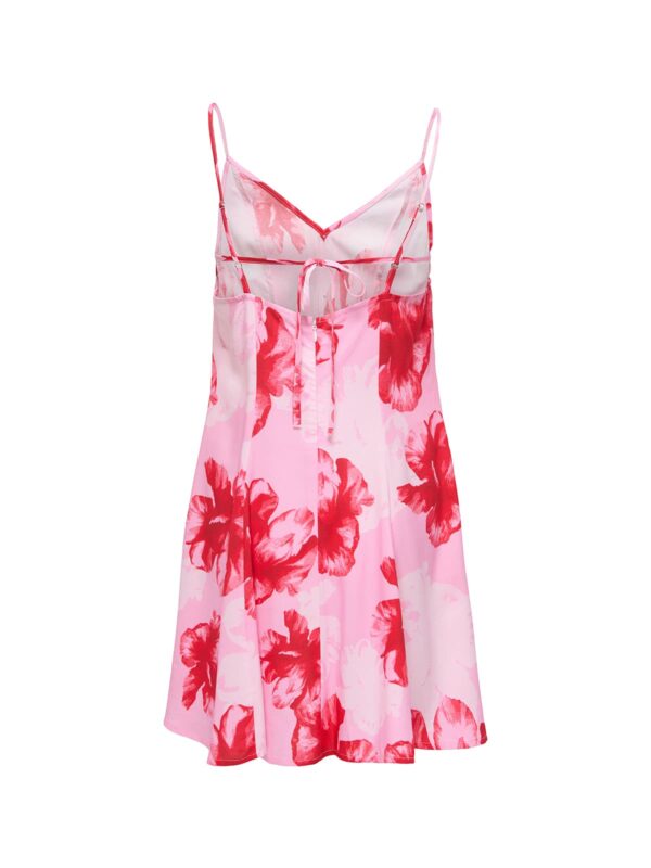 achtgrad. Dinklage ONLRILLA Kleid allover print pink prism