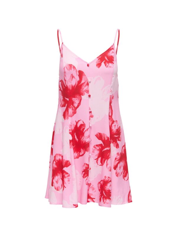 achtgrad. Dinklage ONLRILLA Kleid allover print pink prism