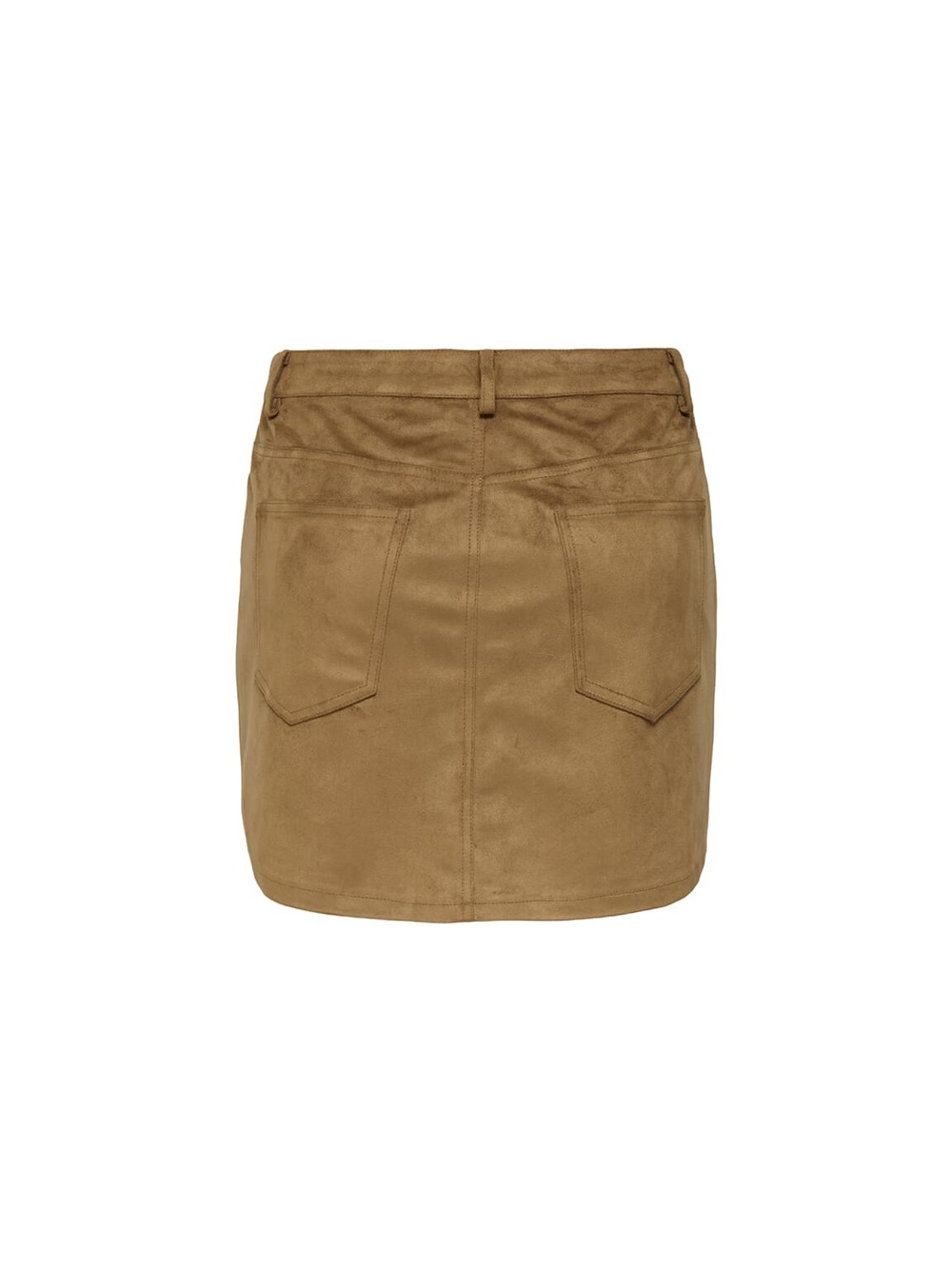 achtgrad. Dinklage Wildleder Rock Tulip cognac
