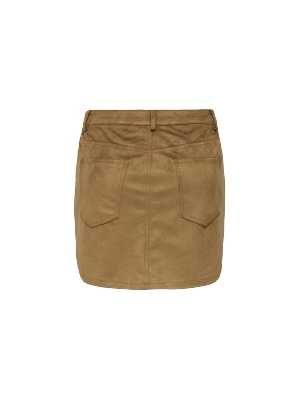 achtgrad. Dinklage Wildleder Rock Tulip cognac