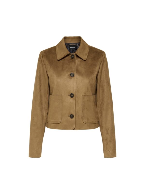 achtgrad. Dinklage Wildleder Jacke Tulip cognac