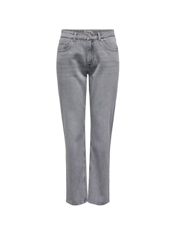 achtgrad. Dinklage ONLLUMI MW mom straight medium grey denim Jeans