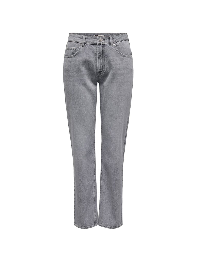 achtgrad. Dinklage ONLLUMI MW mom straight medium grey denim Jeans