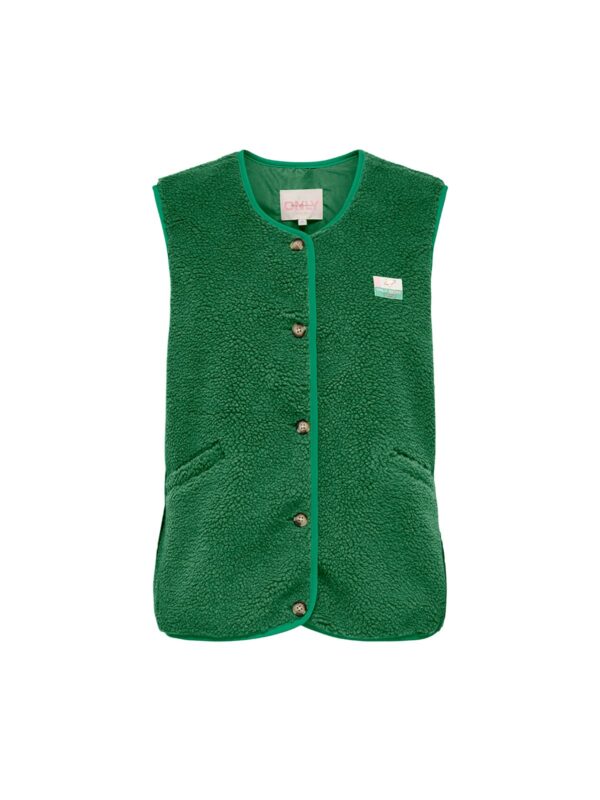 achtgrad. Dinklage ONLY ONLBABY Teddyweste medium green
