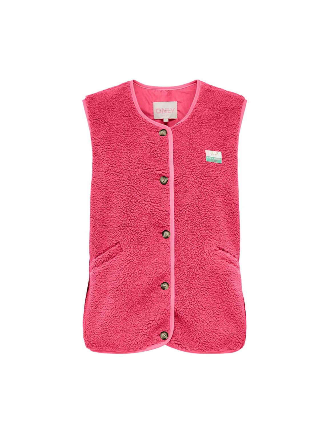 achtgrad. Dinklage ONLY ONLBABY Teddyweste pink lemonade