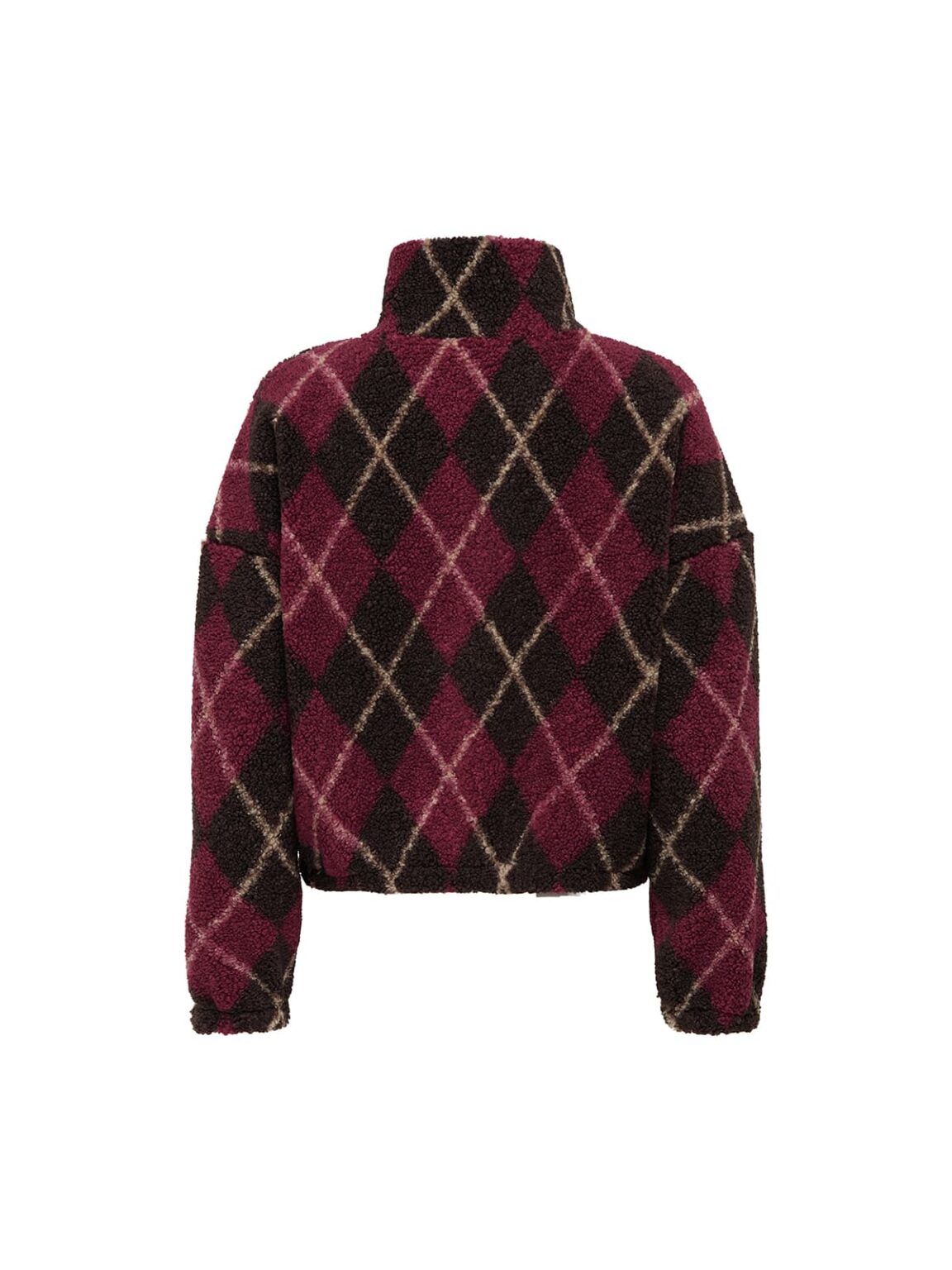 achtgrad. Dinklage ONLKATIA Teddyjacke Sweatshirt Karo