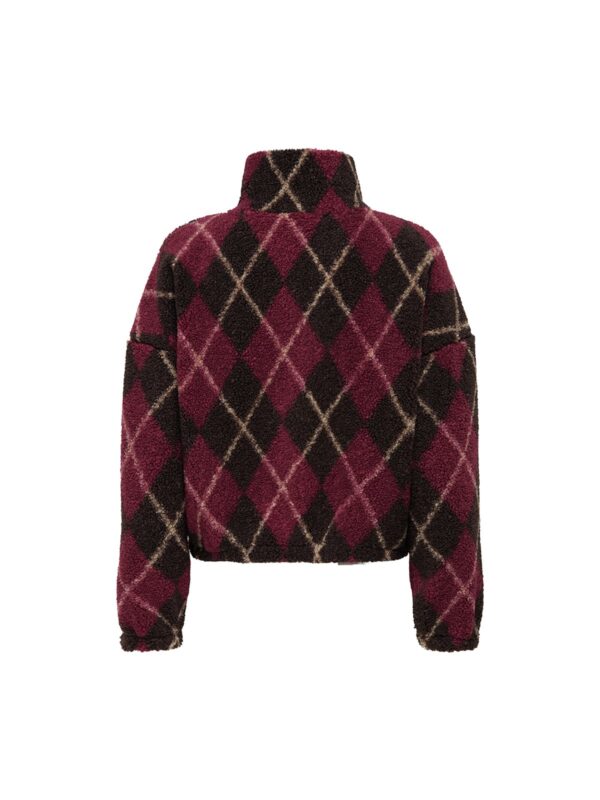achtgrad. Dinklage ONLKATIA Teddyjacke Sweatshirt Karo