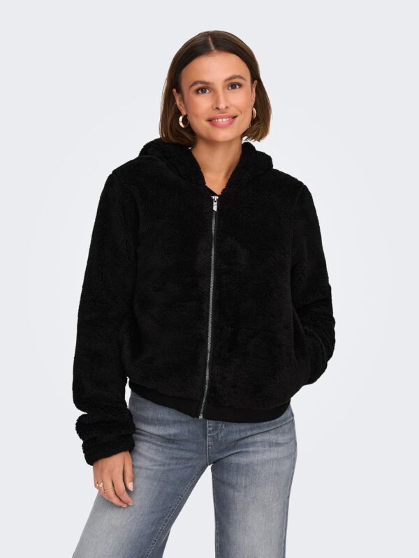 achtgrad. Dinklage ONLNEWANNA Teddyjacke black