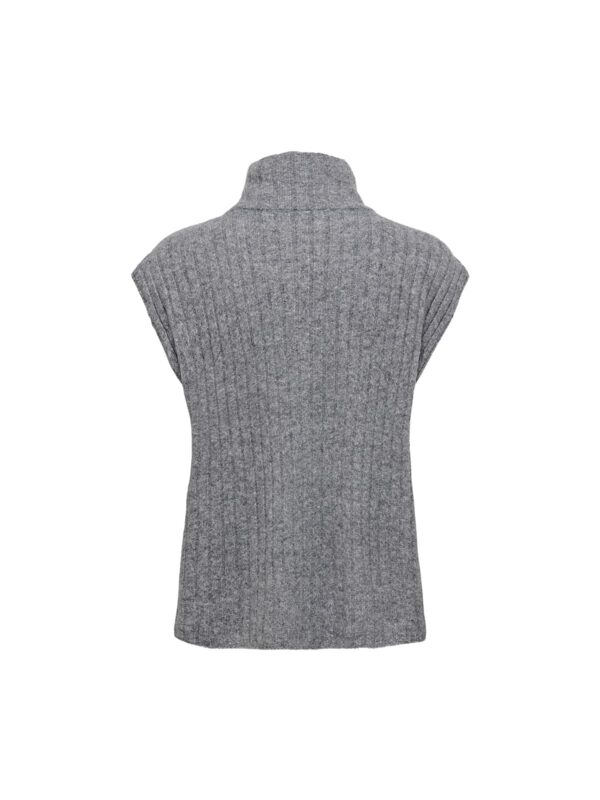 achtgrad. Dinklage Pullover Weste Pullunder ONLJEANETT medium grey melange