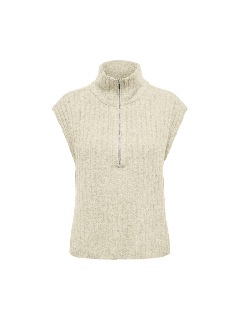 achtgrad. Dinklage Pullover Weste Pullunder ONLJEANETT birch melange