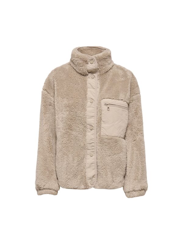achtgrad. Dinklage ONLY ONLCONTACT Jacke Plüschjacke humus