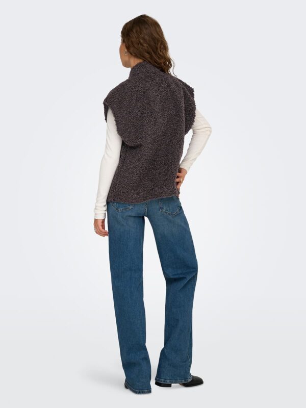 achtgrad. Dinklage ONLY ONLNAYA Weste Teddyfell seal brown