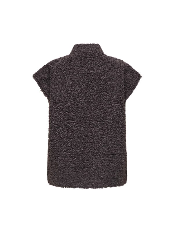 achtgrad. Dinklage ONLY ONLNAYA Weste Teddyfell seal brown