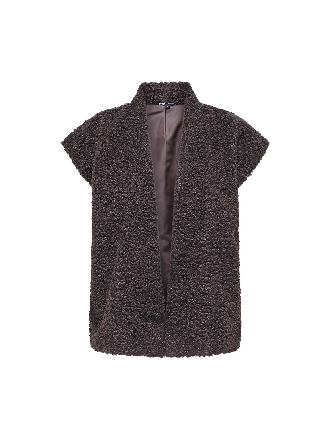 achtgrad. Dinklage ONLY ONLNAYA Weste Teddyfell seal brown