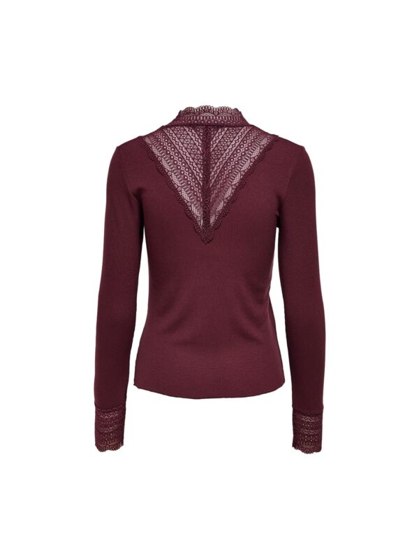 achtgrad. Dinklage ONLTILDE Langarmshirt Spitze port royale