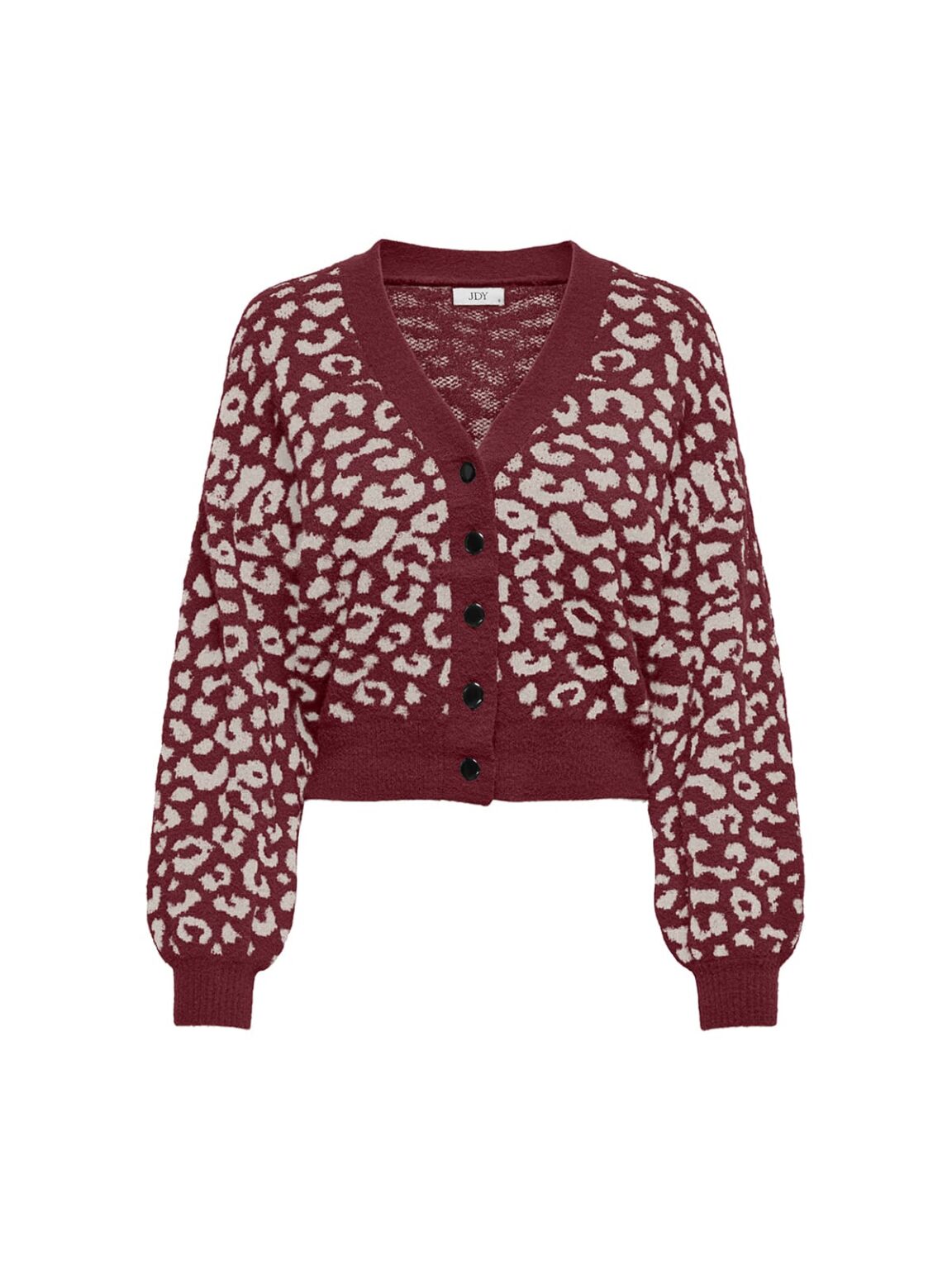achtgrad. Dinklage JDY LORRAINE strickjacke Leo Cabernet