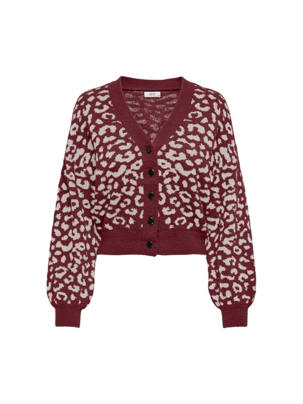 achtgrad. Dinklage JDY LORRAINE strickjacke Leo Cabernet