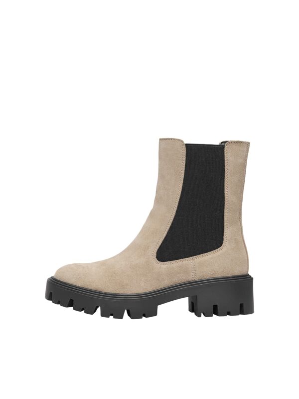 achtgrad. Dinklage ONLY SHOES Boots Betty Wildleder camel