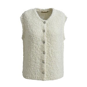 achtgrad. Dinklage Smith & Soul Bouclé Weste cream white