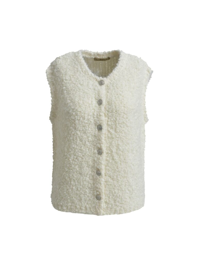 achtgrad. Dinklage Smith & Soul Bouclé Weste cream white