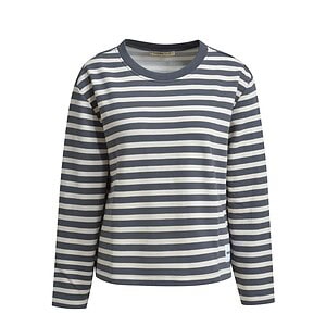 achtgrad. Dinklage Smith & Soul boxy Sweatshirt striped anthrazit your soul glows