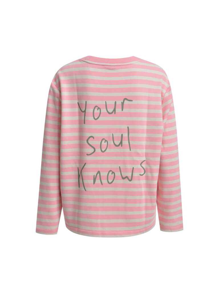 achtgrad. Dinklage Smith & Soul boxy Sweatshirt striped bubblegum your soul glows