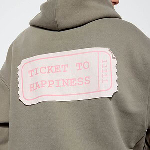 achtgrad. Dinklage Smith & Soul Sweatjacke Ticket to Happiness soul studio khaki