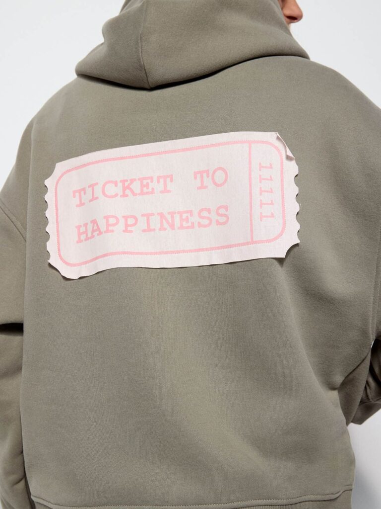 achtgrad. Dinklage Smith & Soul Sweatjacke Ticket to Happiness soul studio khaki